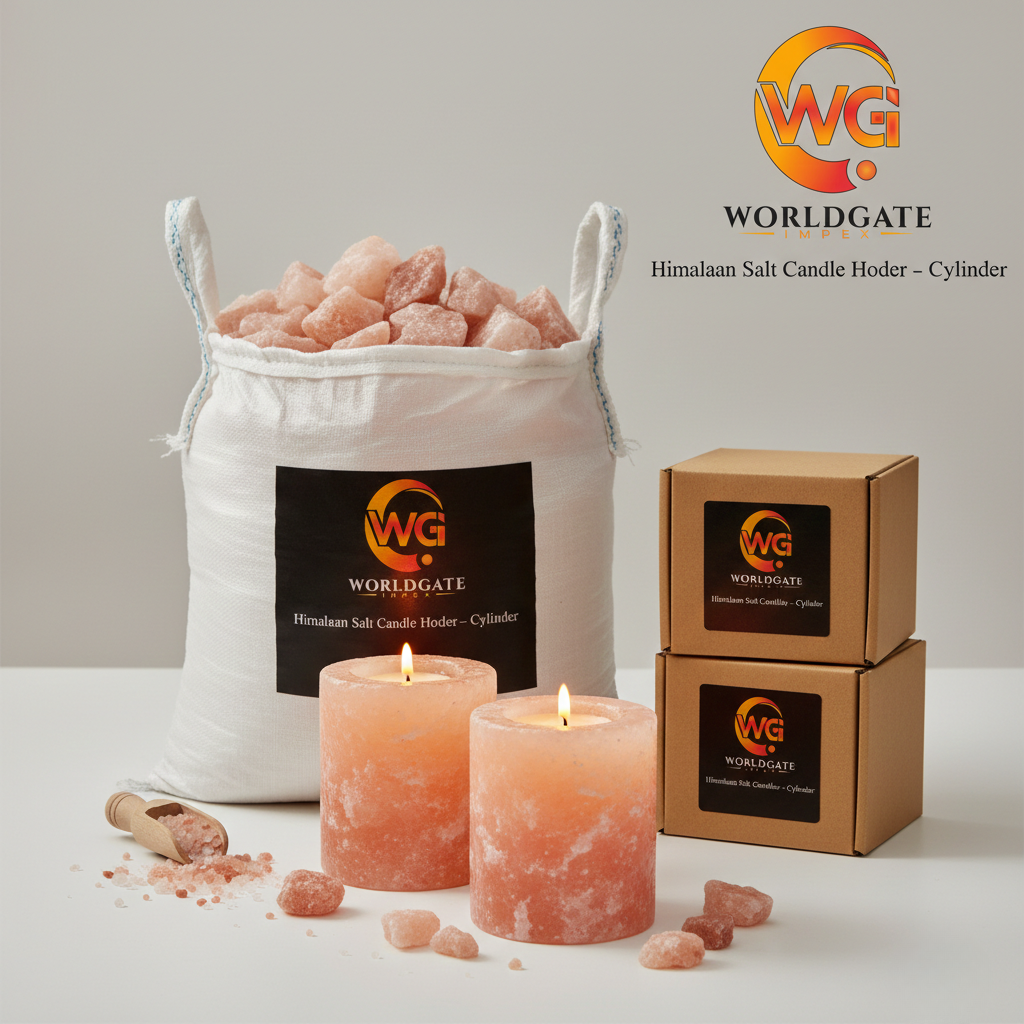 Himalayan Salt Candle Holder – Cylinder