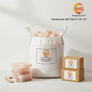 Himalayan Salt Tile 4″ x 4″ x 1″