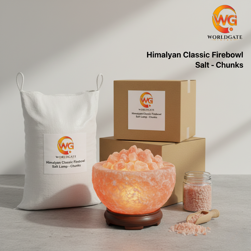 Himalayan Classic Firebowl Salt Lamp – Chunks