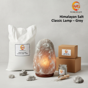 Himalayan Salt Classic Lamp – Grey