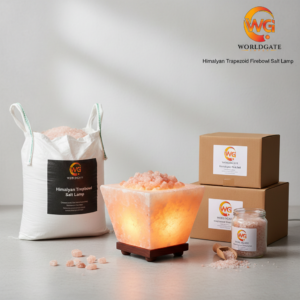 Himalayan Trapezoid Firebowl Salt Lamp