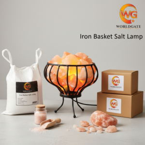 Iron Basket Salt Lamp - Design 1