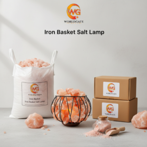 Iron Basket Salt Lamp - Design 2