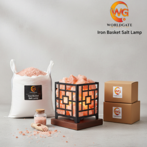 Iron Basket Salt Lamp - Design 6