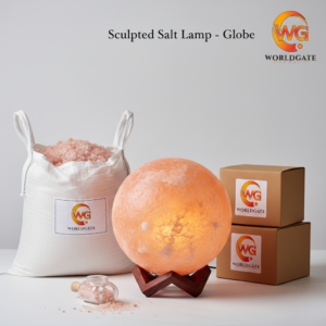 Sculpted Salt Lamp - Globe