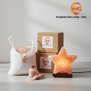 Sculpted Salt Lamp - Star