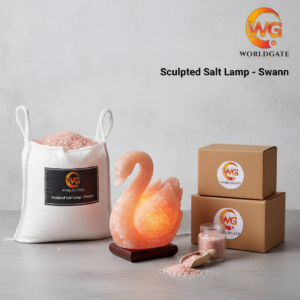 Sculpted Salt Lamp - Swann