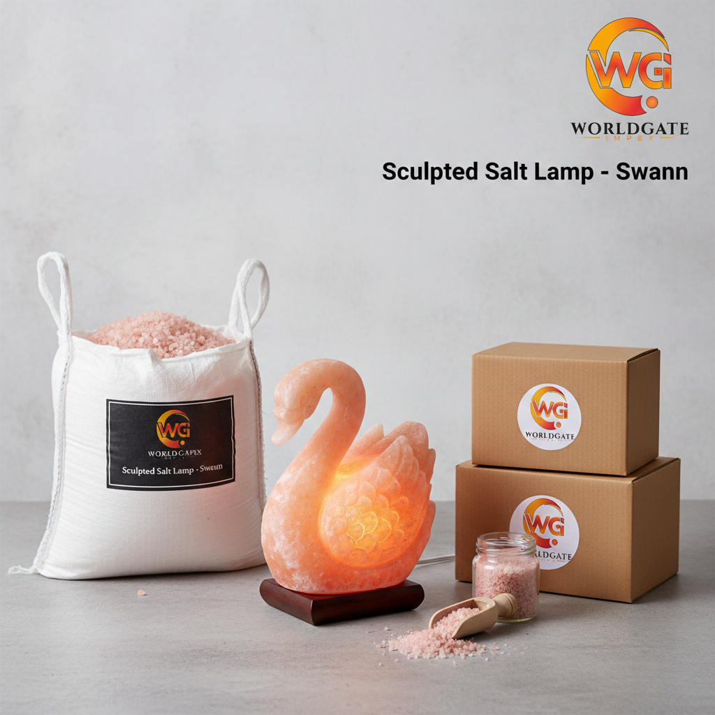 Sculpted Salt Lamp - Swann